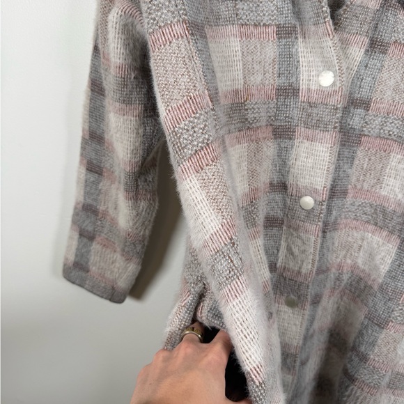 Anthropologie Pilcro Gingham Plaid Eliza Sweater Jacket - Picture 3 of 9